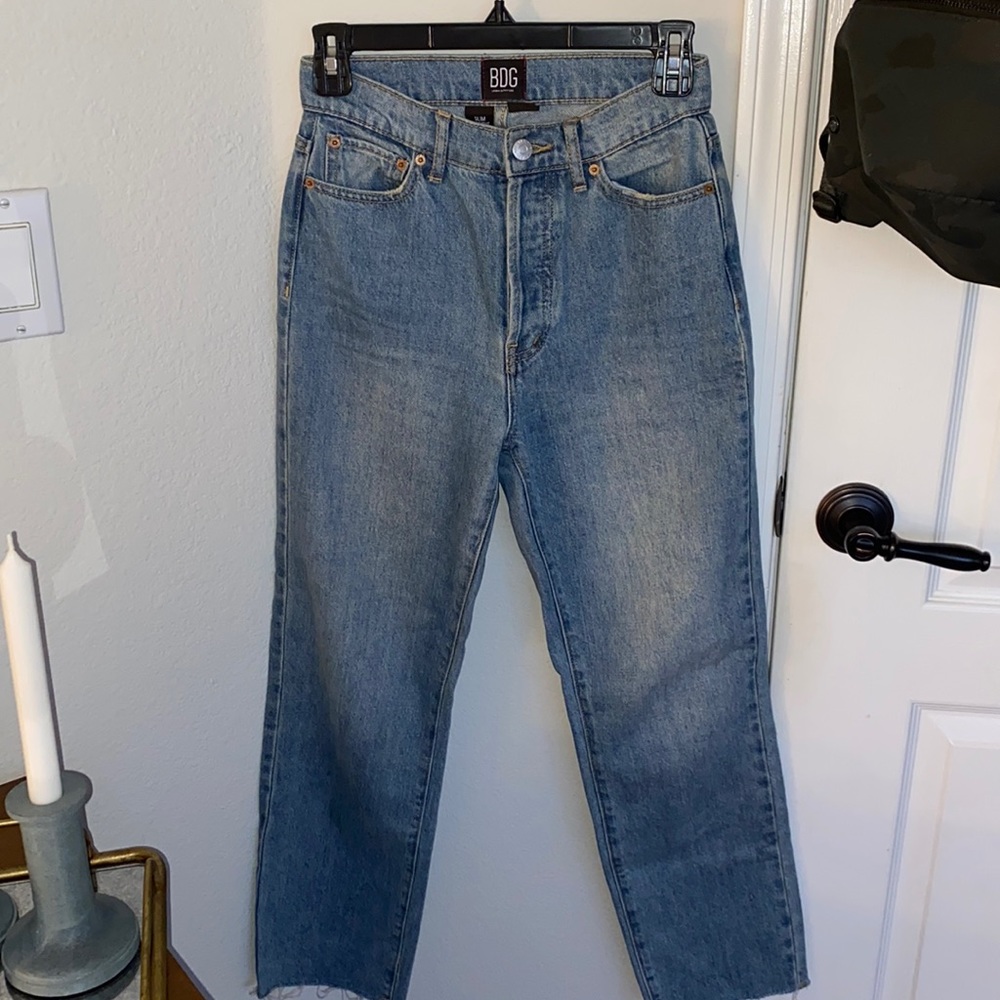Blue bdg slim straight jeans